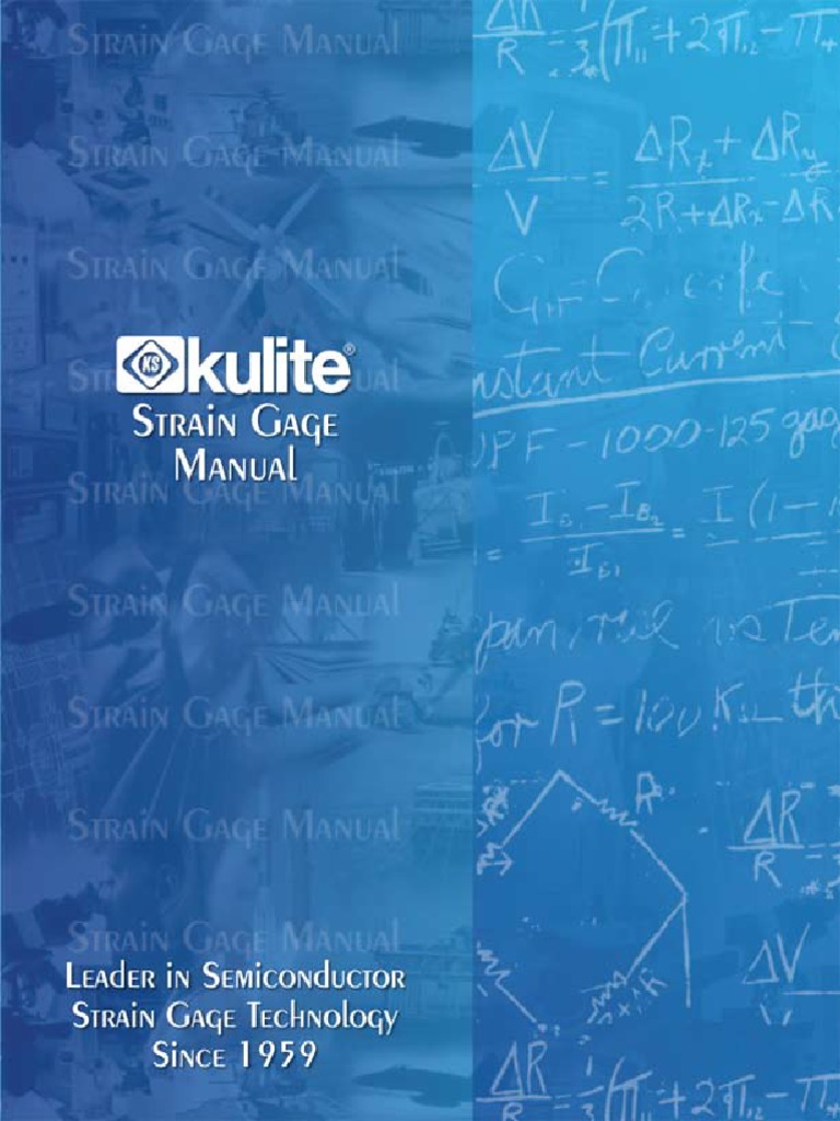 Strain Gauge Manual | PDF | Electrical Resistivity And Conductivity ...