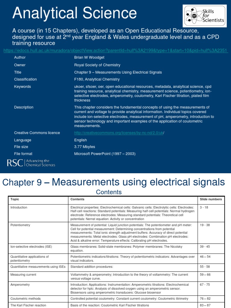 Electroanalytical Techniques Guide | PDF | Ph | Electrochemistry