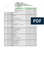 Plan de Estudios - Ingenieria Industrial