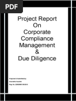 Project Report - Corporate Compliance & Due Diligence