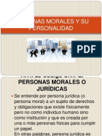 Personas Morales y Su Personalidad