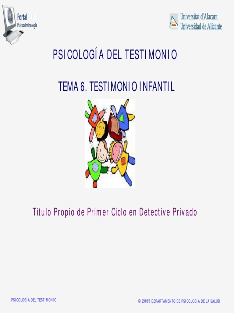 TEMA_6_Psicología del Testimonio..pdf Adultos Testimonio