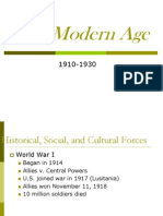 The Modern Age 1910-1930