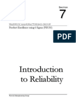 Introduction To Reliability. WARWICK MANUFACTURING GROUP