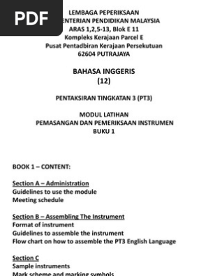 Modul Latihan Pemasangan Dan Pemeriksaan Instrumen Buku 1 Pdf Educational Assessment Test Assessment