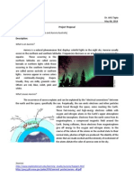 Project Proposal Topic: Aurora (Aurora Borealis and Aurora Australis) Description