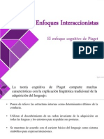 Enfoques Interaccionistas - Piaget