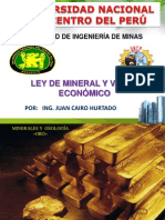 Ley de Mineral y Valor Economico