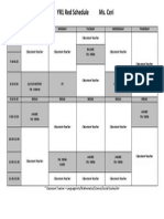 Yr1 Red Schedule