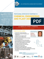 Chemical Engineering and Plant Design: 12 Modules Over 3 Months