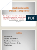 Project Sustainable Design Management