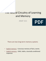 Neural Circuitry of Learning and Memory