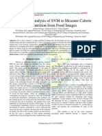Performance Analysis of SVM To Measure Calorie and Nutrition From Food Images