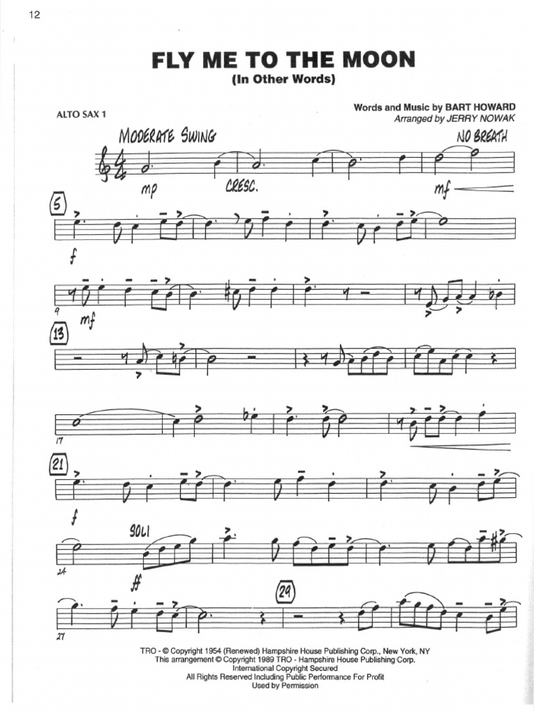 Fly Me To The Moon | PDF