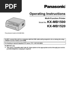 Panasonic Kx Mb1520 Driver Download For Windows 10