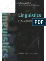 HG Widdowson Linguistics