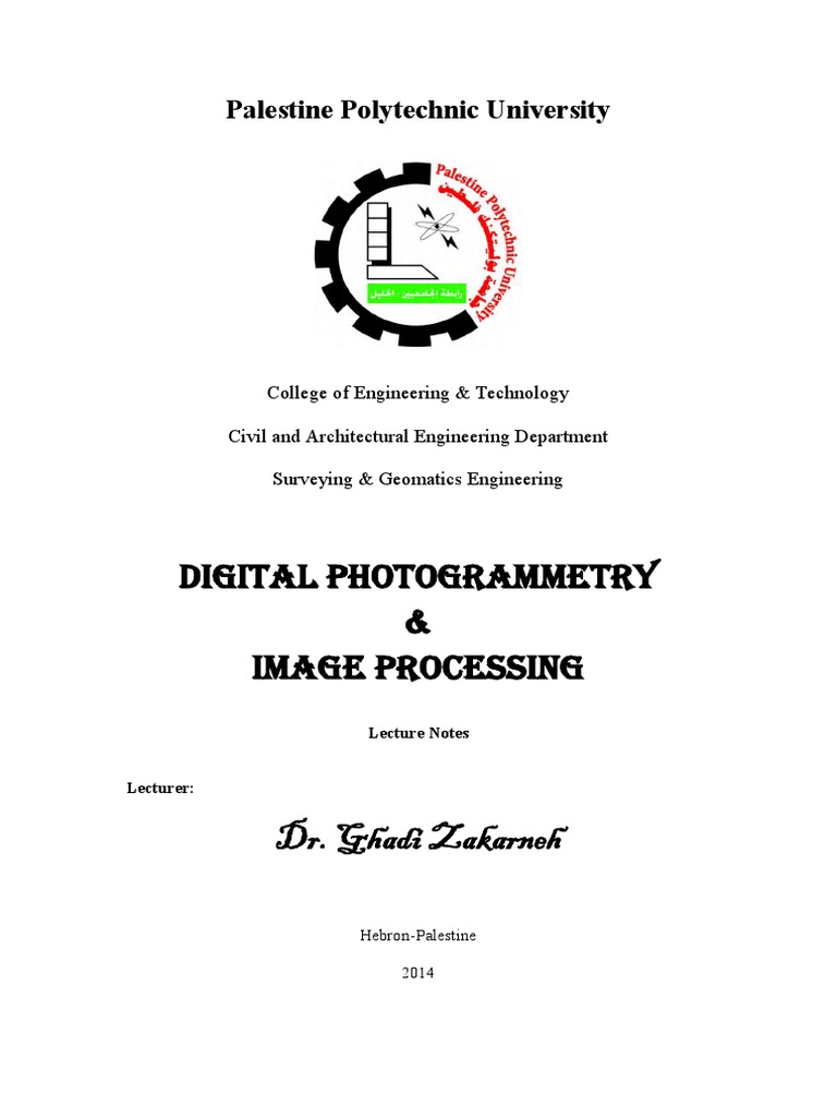 Digital Photogrammetry2014 | PDF | Image Scanner | Image Resolution