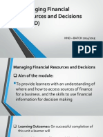 Sources of Finance - MFRD