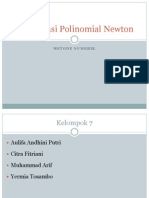 Interpolasi Polinomial Newton