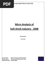 Download Micro Analysis of Soft-Drink Industry 2008 by Tom Jacob SN24869765 doc pdf