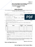 Consulate General of India Jeddah - : Sworn Affidavit