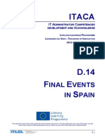 Itaca Project - Report On Final Event in Spain