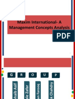 Maxim International Management Structure