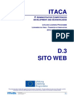 Itaca project - Web site