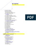 Plan de Cuentas: 10 Caja y Bancos