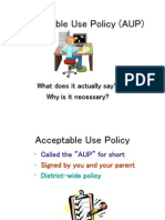 Acceptable Use Policy (AUP) : What Does It Actually Say? Why Is It Necessary?