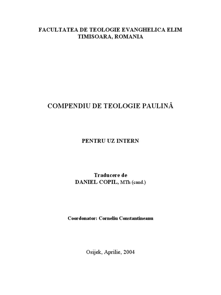 215213564 1 Compendiu De Teologie Paulina Full Text