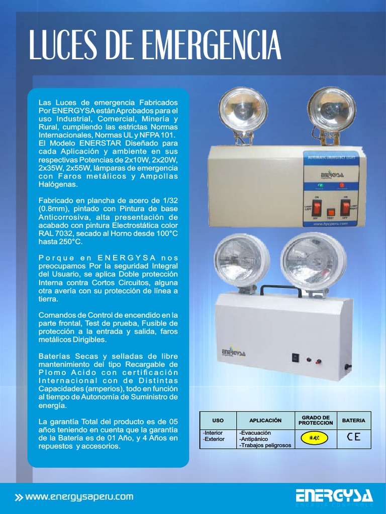 PDF Luces de Emergencia PDF