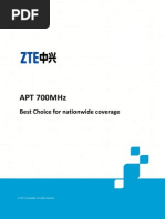 ZTE LTE APT 700MHz Network White Paper ZTE June 2013