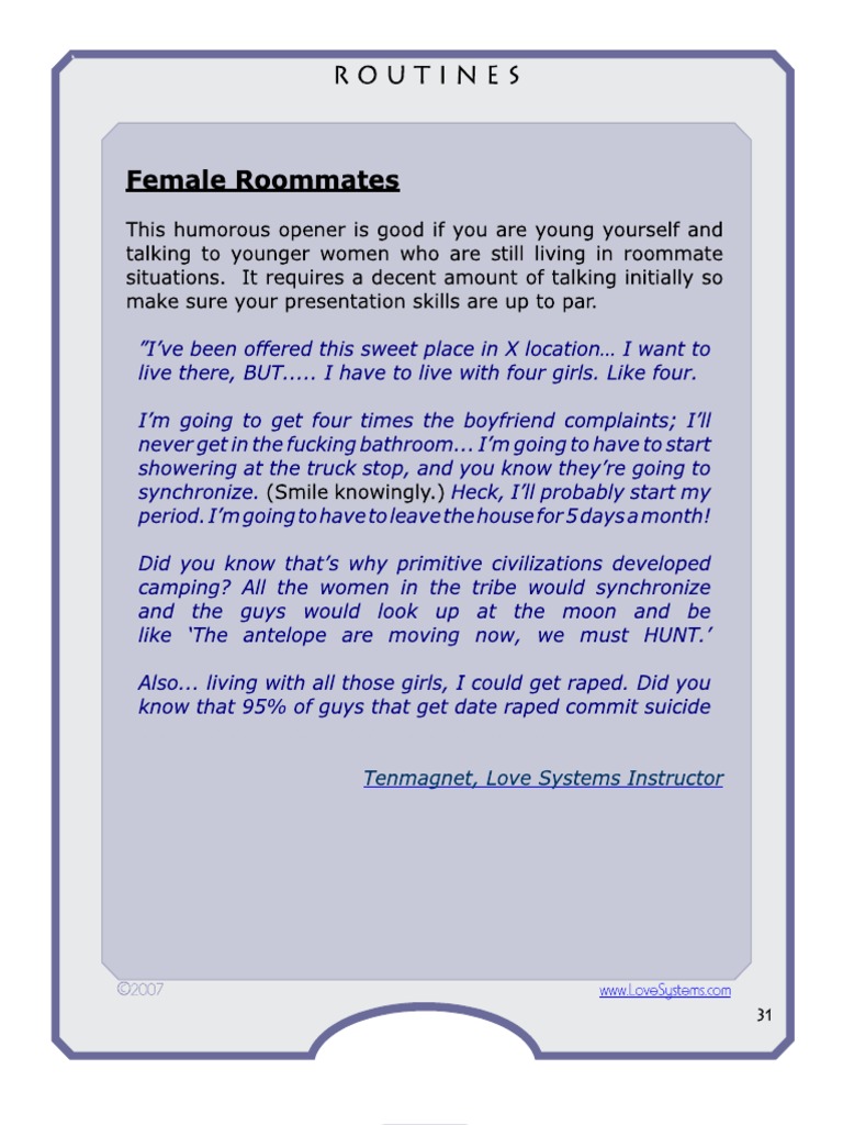 PUA Routines PT 3 PDF