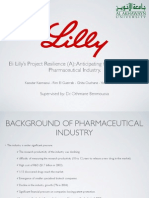 Eli Lilly's Project Resilience (A) : Anticipating The Future of The Pharmaceutical Industry.