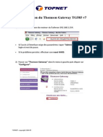 Configuration Du Thomson Gateway TG585 v7