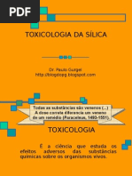 TOXICOLOGIA DA SÍLICA