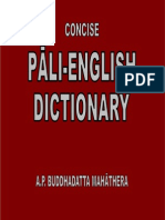 Concise Pali-English Dictionary