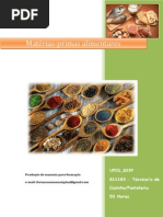 UFCD 8239 Matérias-primas Alimentares