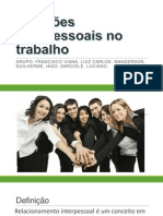 Relações Interpessoais No Trabalho