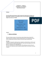 Assignment 1 - Chapter 6 Call Option Lecture Problem