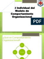 Nivel Individual de Comportamiento Organizacional