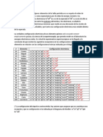 Excepciones de La Tabla Periodica en La Configuracion Electronica