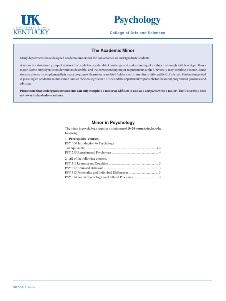 Understanding University Minors | PDF | Career & Growth | Finance ...