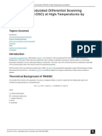 Temperature Modulated Differential Scanning Calorimetry (TM DSC) at High Temperatures by Netzsch