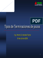 Terminaciones de pozos y distribución de fluidos