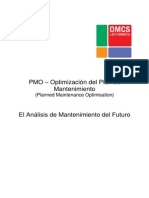 Pmo Optimizacion Del Plan de Mantenimiento.