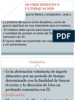 Ayuno Crecimiento y Multiplicación