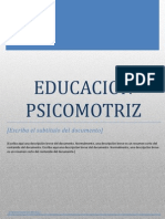 Separata Psicomotricidad La Libertad II Ciclo