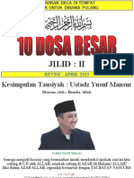 Ebook Gratis 10 Dosa Besar - Jilid II: Dosa Ke 5 S/D Ke10 (Revisi April 2015)